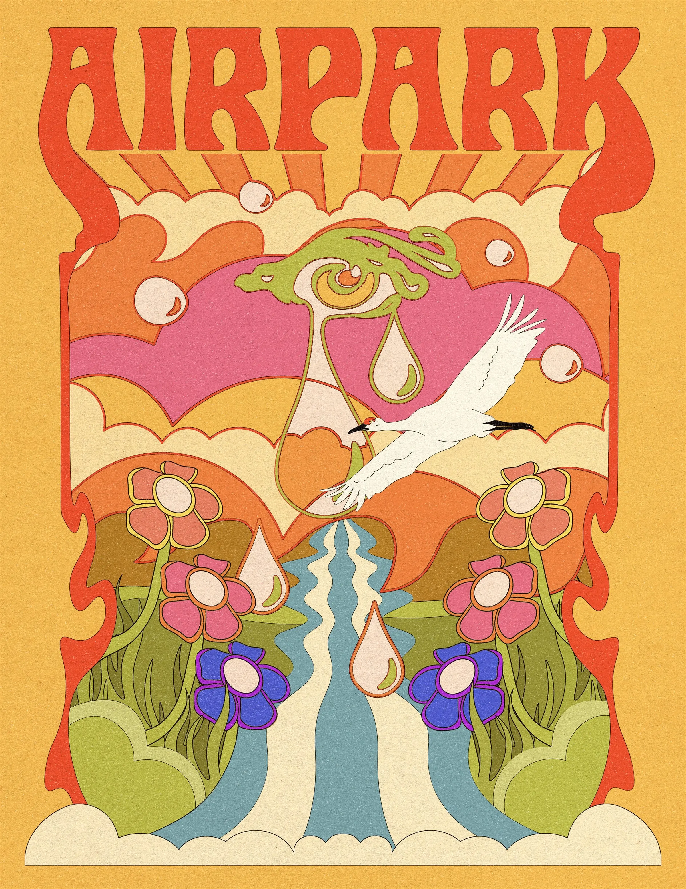 Airpark — Fall Residency at The Bowery Vault — Residency series poster by Sam Daly