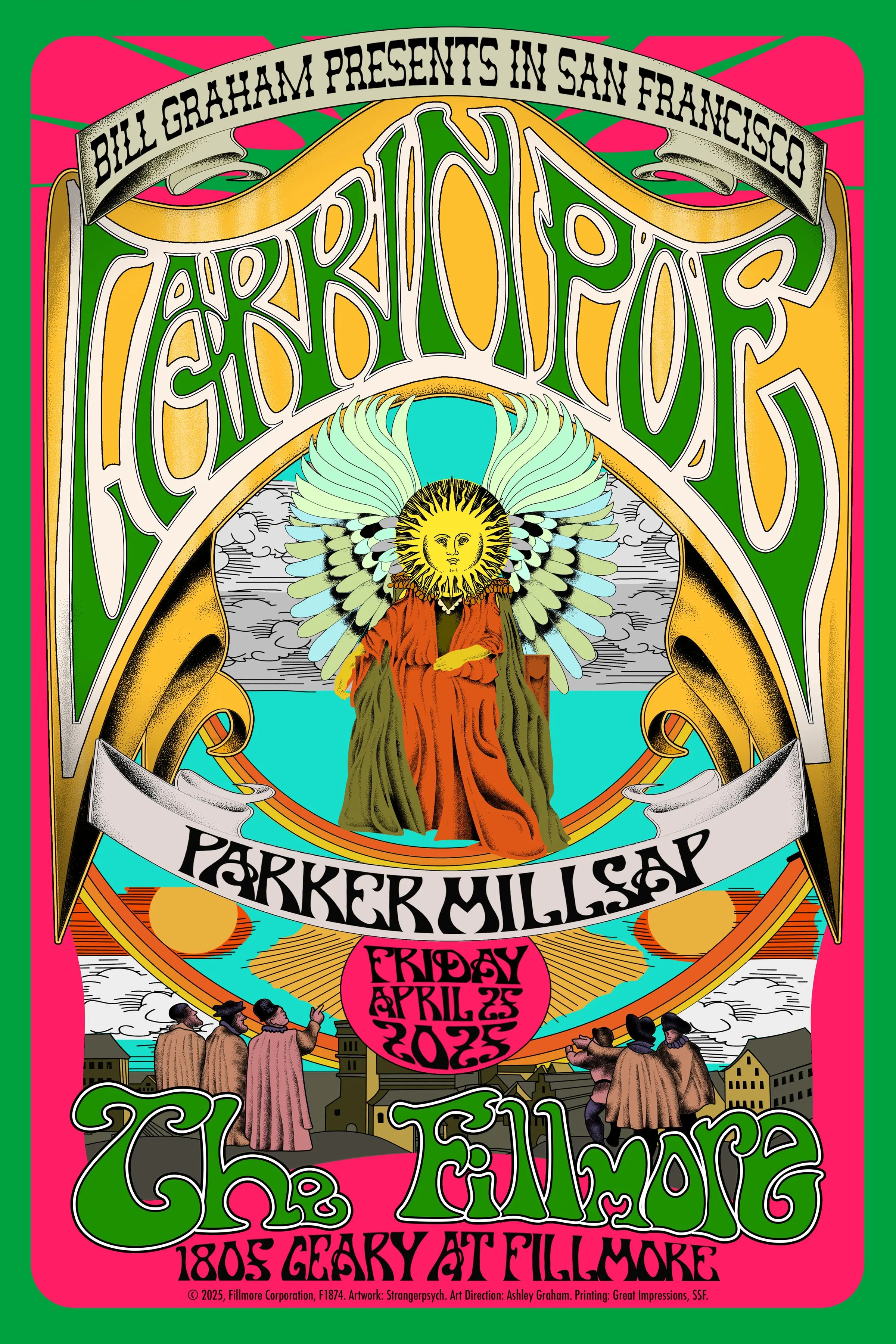 Larkin Poe / Parker Millsap at The Fillmore — Single-show poster by Sam Daly