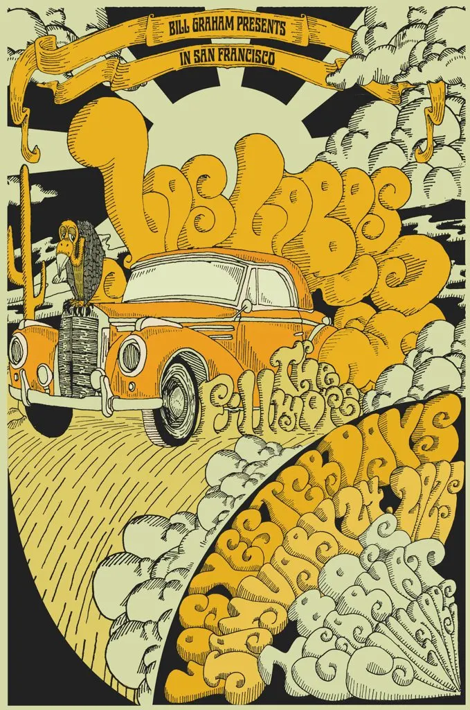 Los Lobos at The Fillmore — Single-show poster by Sam Daly