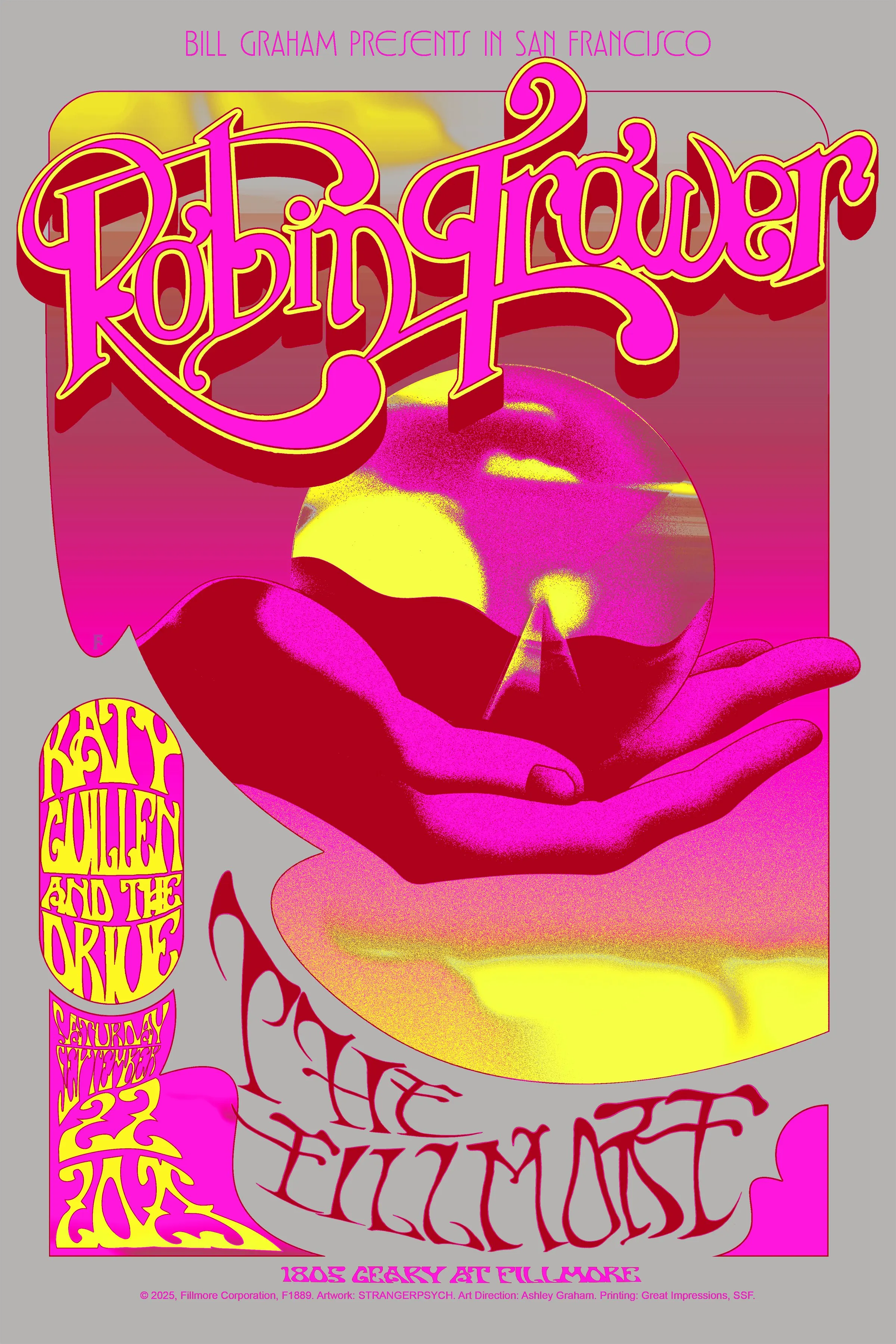Robin Trower at The Fillmore — Single-show poster by Sam Daly