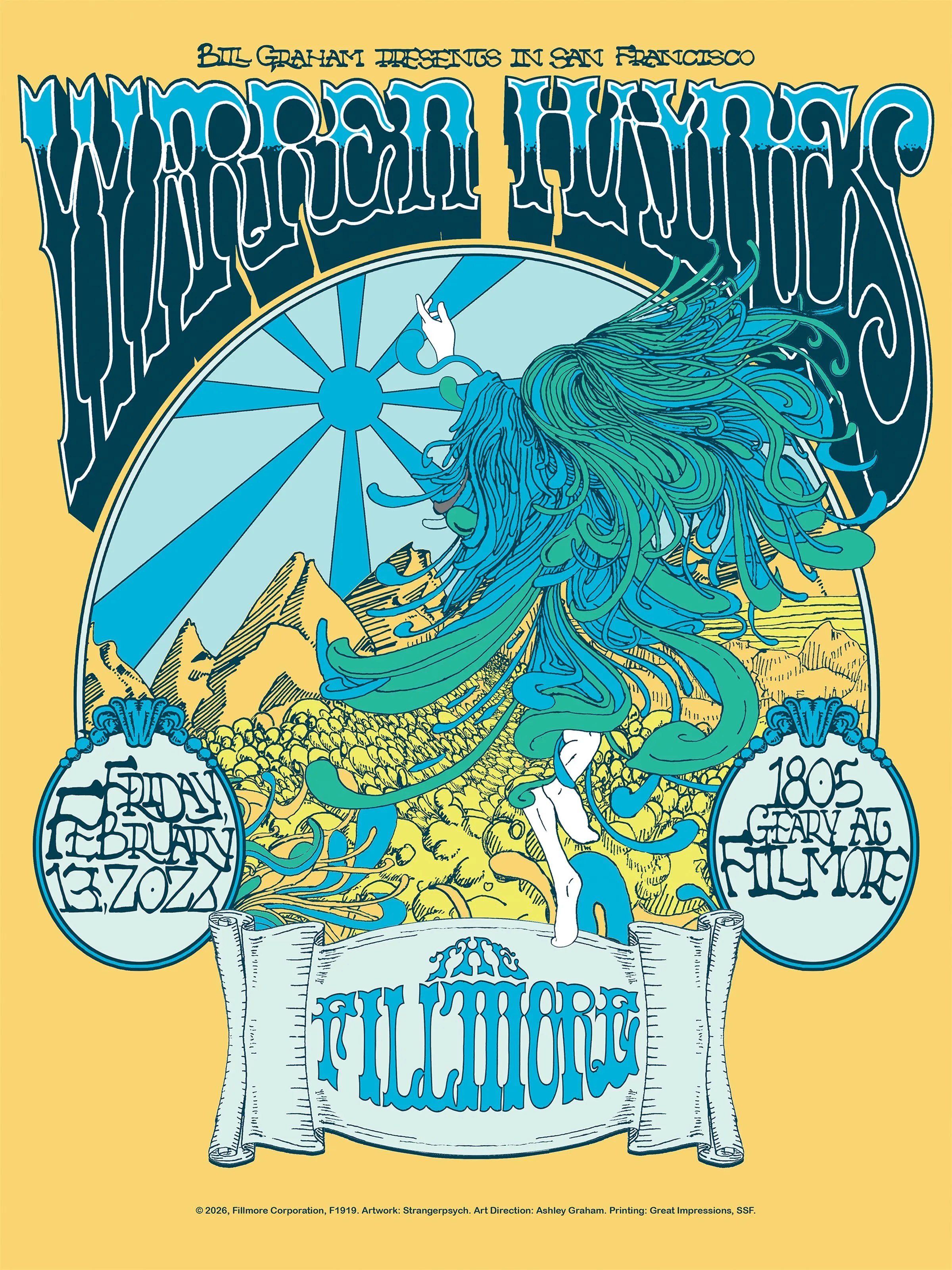 Warren Haynes at The Fillmore — Single-show poster by Sam Daly